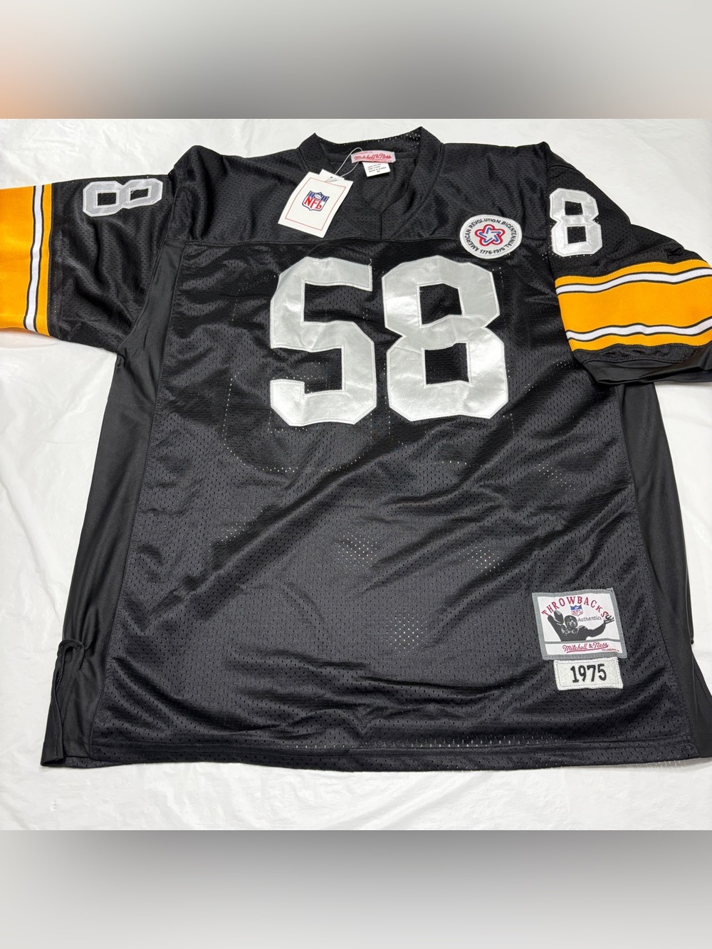 Mitchell & Ness Jersey Jack Lambert Pittsburgh Steelers #58 Men’s 52 XXL New